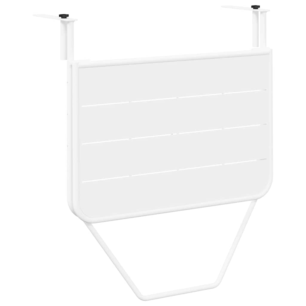 Mesa Suspensa para Varanda Branco 60 x 39 x 65 cm Aço