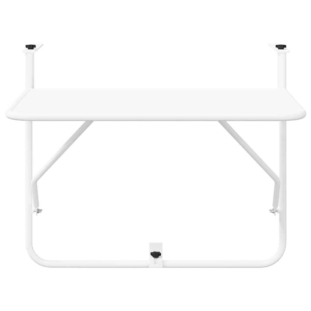 Mesa Suspensa para Varanda Branco 60 x 39 x 65 cm Aço