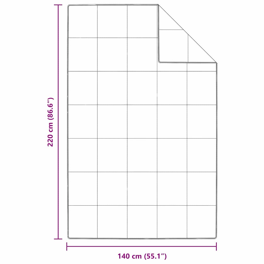 Edredão Branco 140 x 220 cm Pena