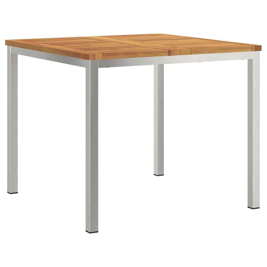 MesadeJantarExterna Castanho 200x90x75cm Madeira de Teca Sólida