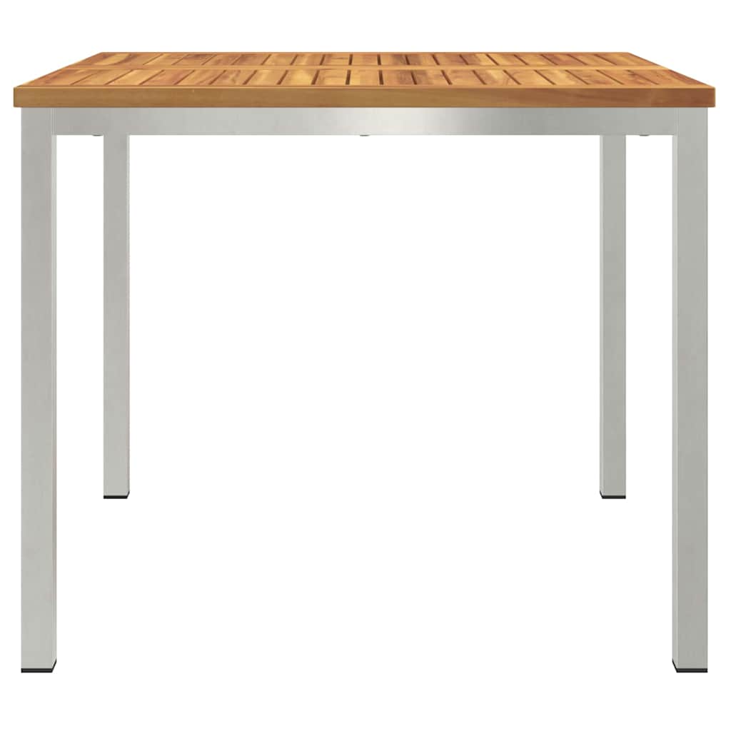 MesadeJantarExterna Castanho 200x90x75cm Madeira de Teca Sólida