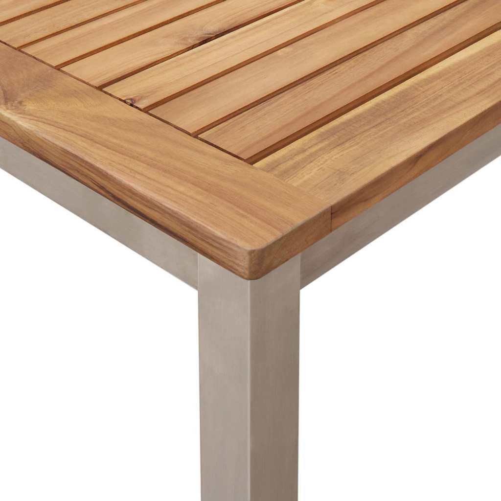 MesadeJantarExterna Castanho 200x90x75cm Madeira de Teca Sólida