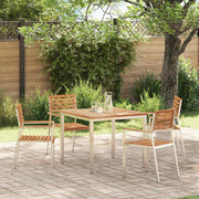 MesadeJantarExterna Castanho 200x90x75cm Madeira de Teca Sólida