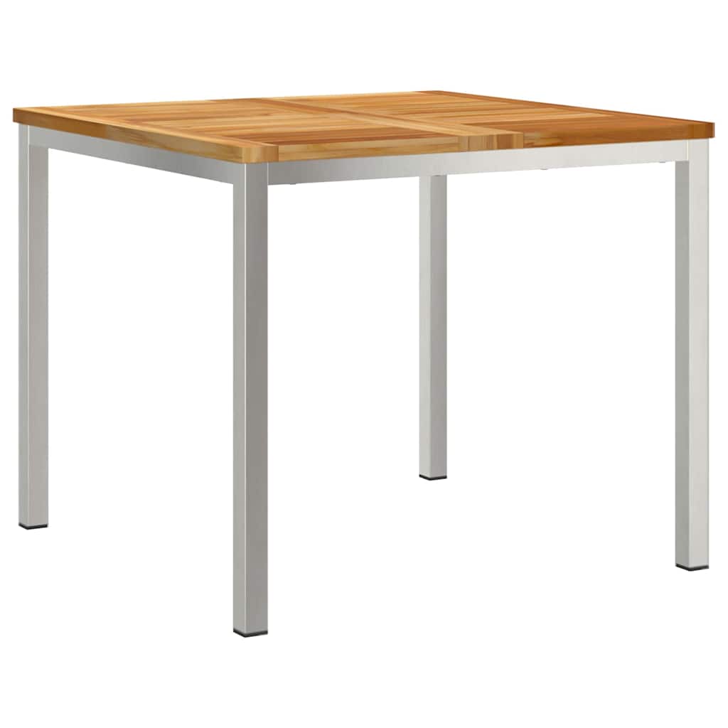 MesadeJantarExterna Castanho 200x90x75cm Madeira de Teca Sólida
