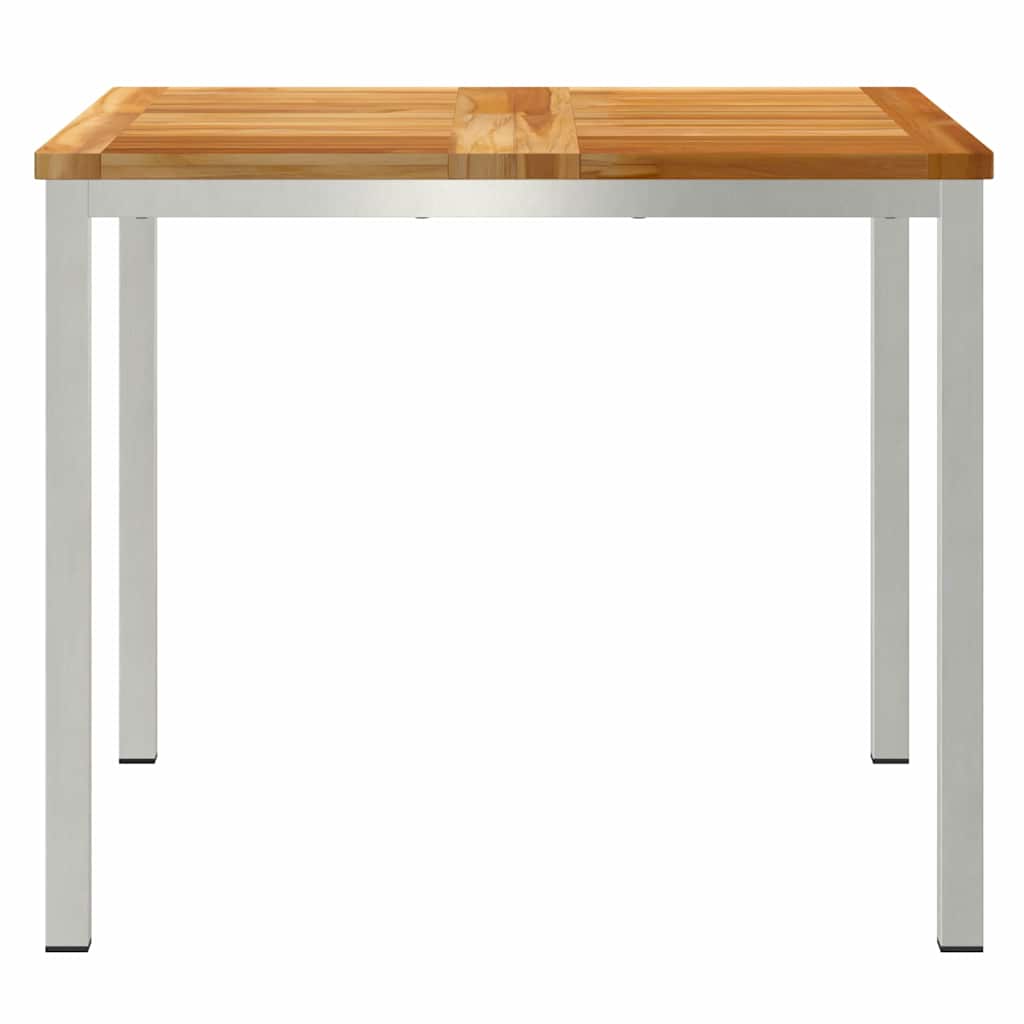 MesadeJantarExterna Castanho 200x90x75cm Madeira de Teca Sólida