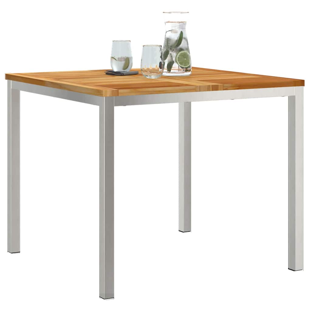 MesadeJantarExterna Castanho 200x90x75cm Madeira de Teca Sólida