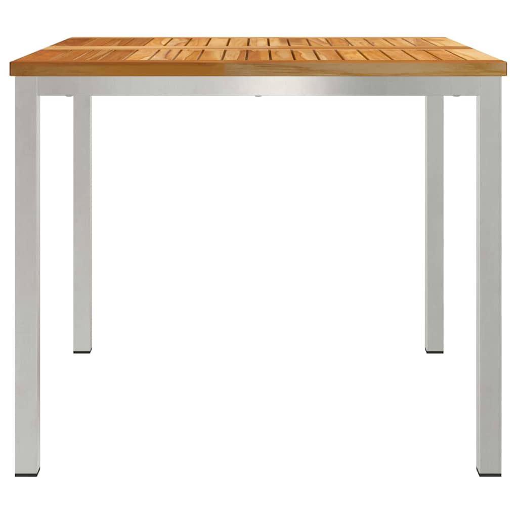 MesadeJantarExterna Castanho 200x90x75cm Madeira de Teca Sólida