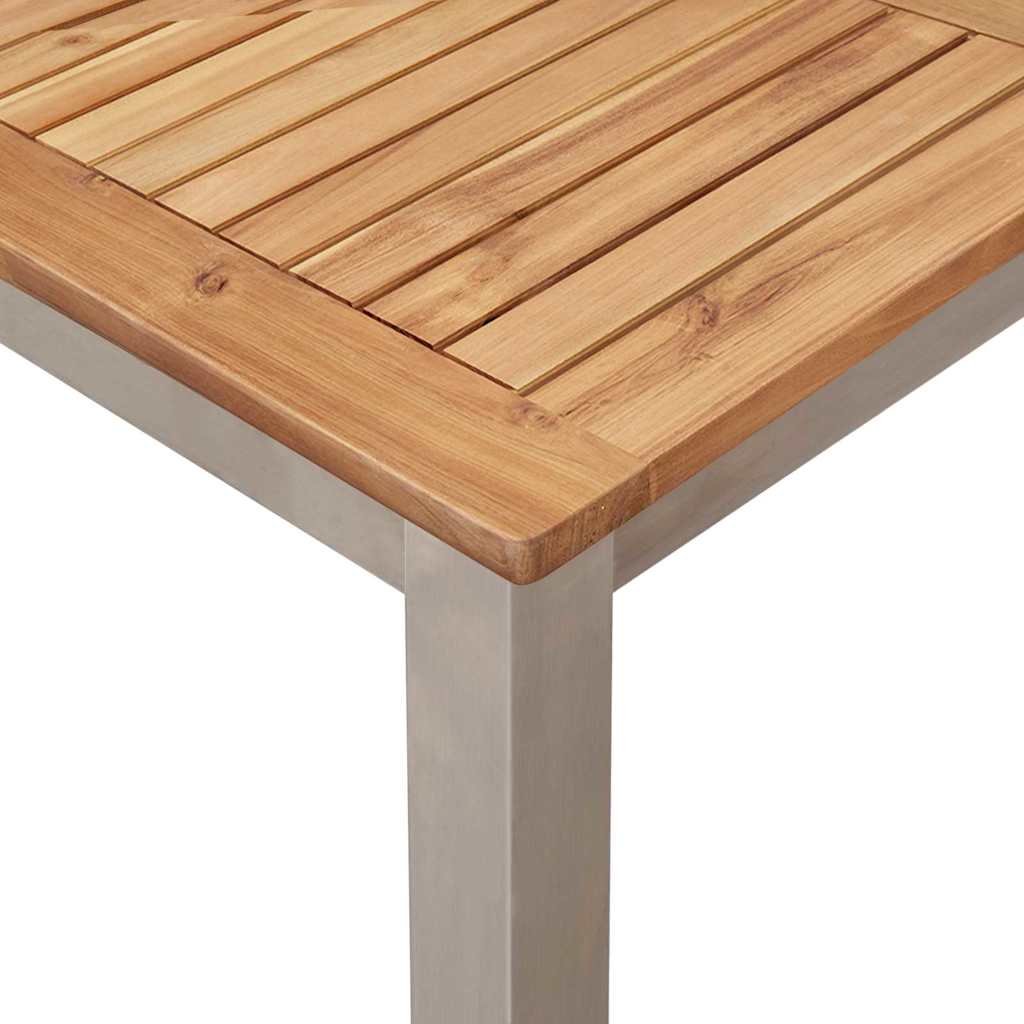 MesadeJantarExterna Castanho 200x90x75cm Madeira de Teca Sólida