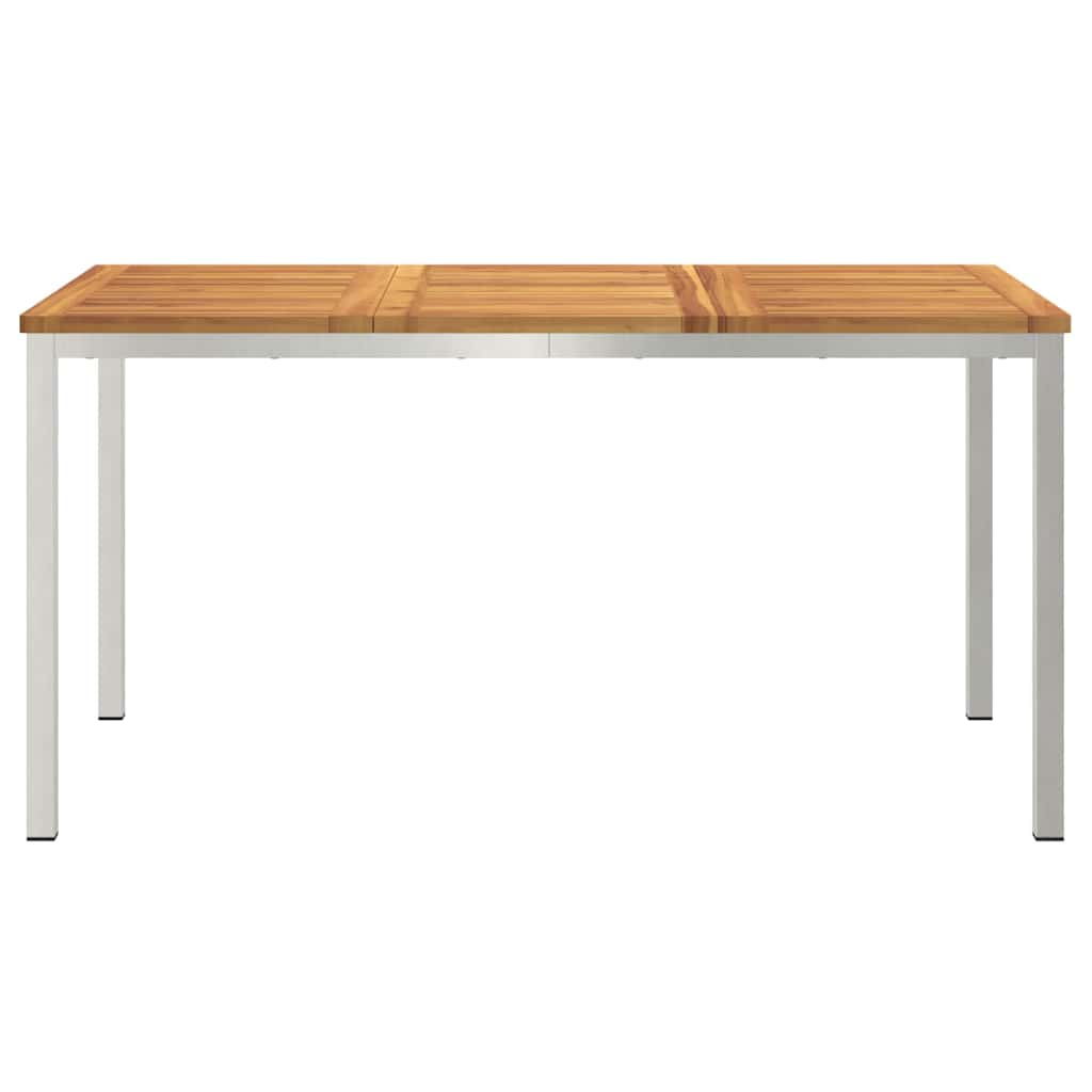 MesadeJantarExterna Castanho 200x90x75cm Madeira de Teca Sólida