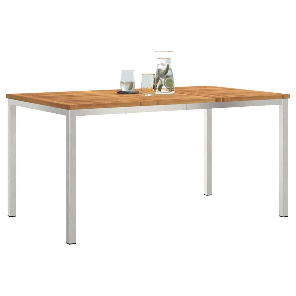 MesadeJantarExterna Castanho 200x90x75cm Madeira de Teca Sólida
