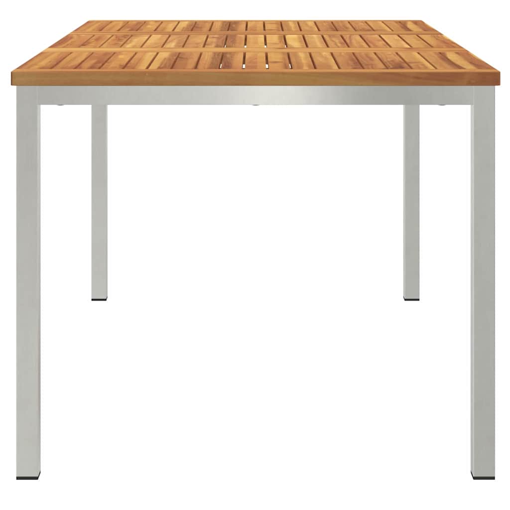 MesadeJantarExterna Castanho 200x90x75cm Madeira de Teca Sólida