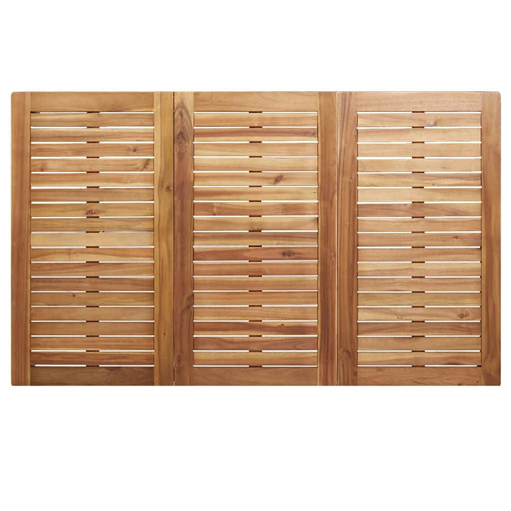 MesadeJantarExterna Castanho 200x90x75cm Madeira de Teca Sólida