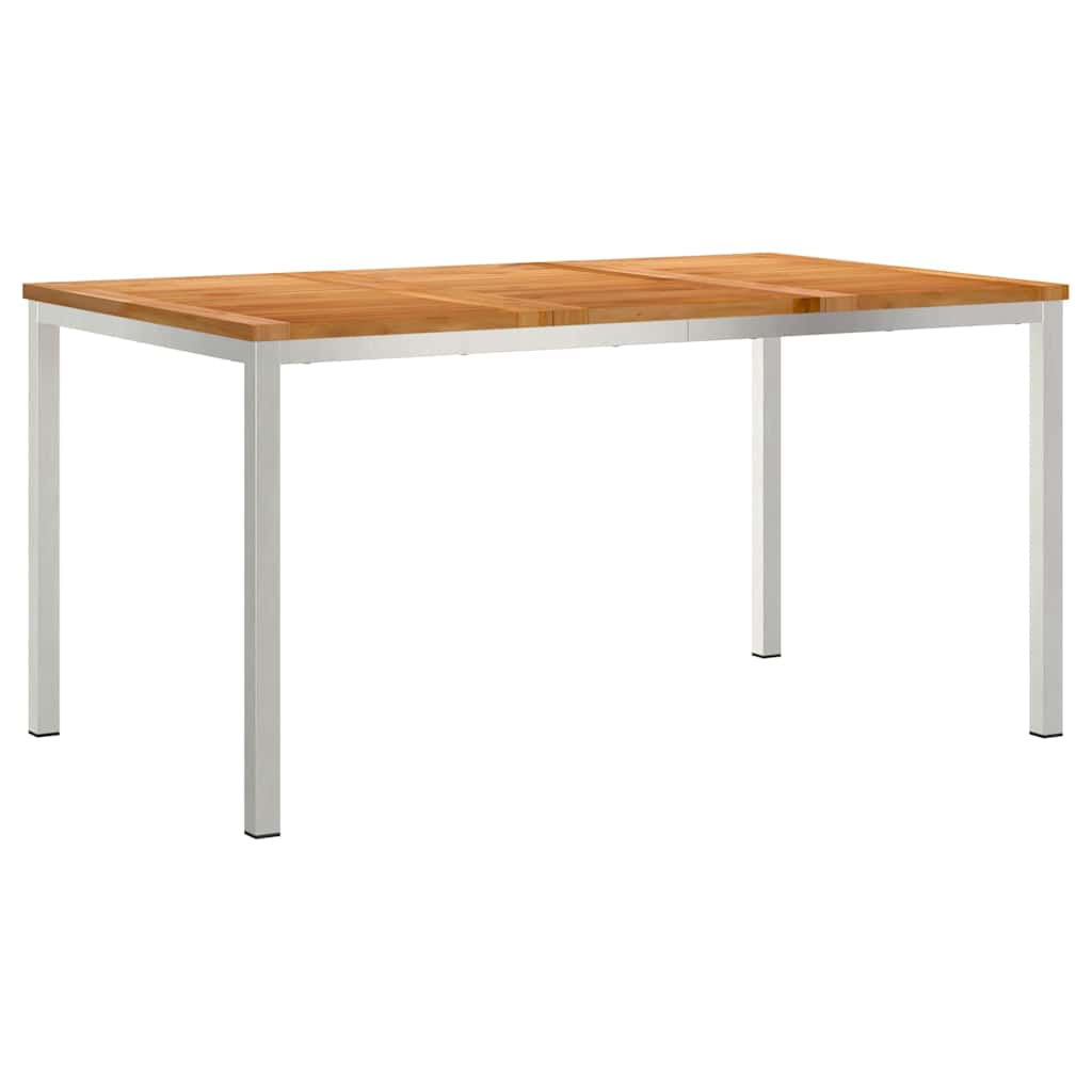 MesadeJantarExterna Castanho 200x90x75cm Madeira de Teca Sólida