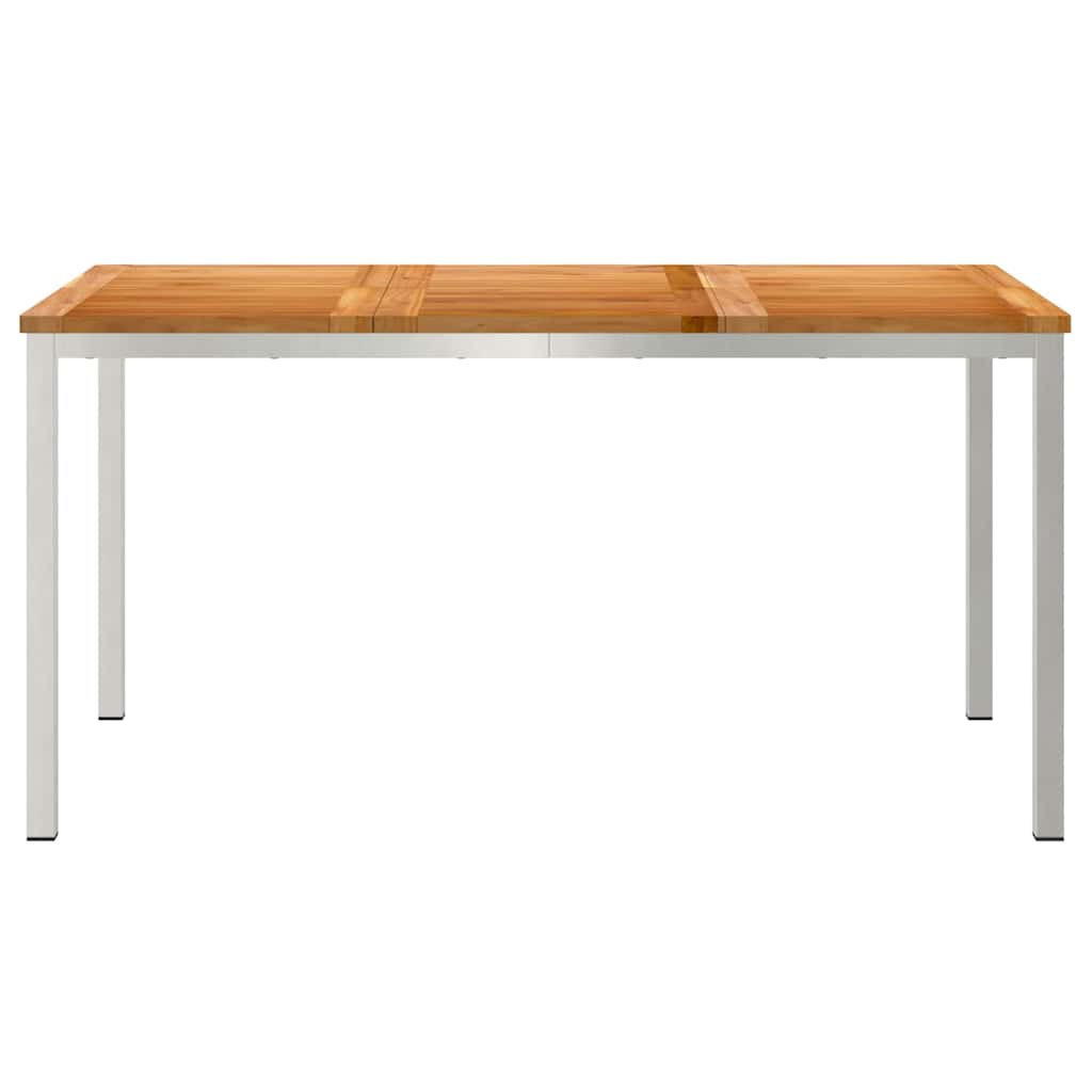 MesadeJantarExterna Castanho 200x90x75cm Madeira de Teca Sólida