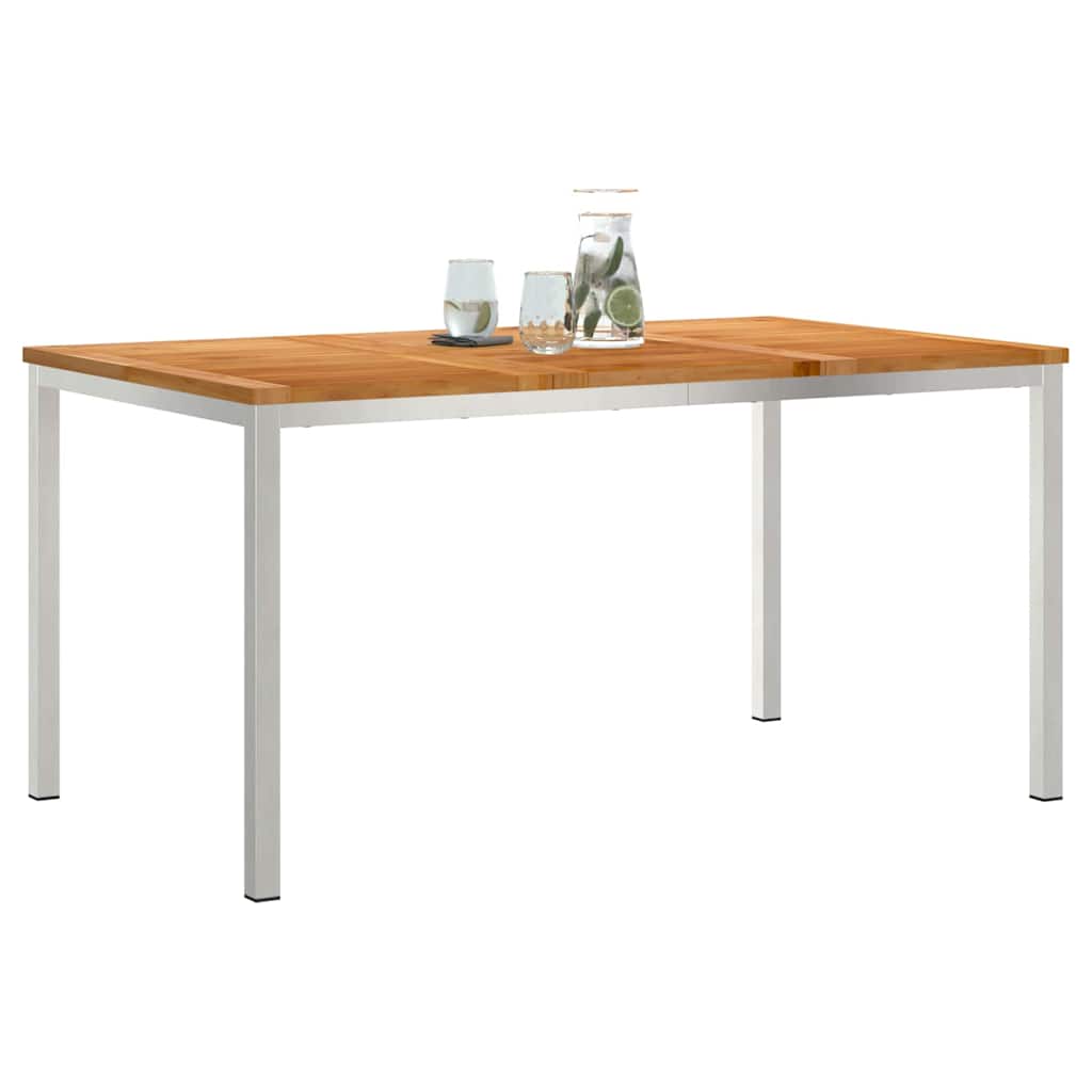 MesadeJantarExterna Castanho 200x90x75cm Madeira de Teca Sólida
