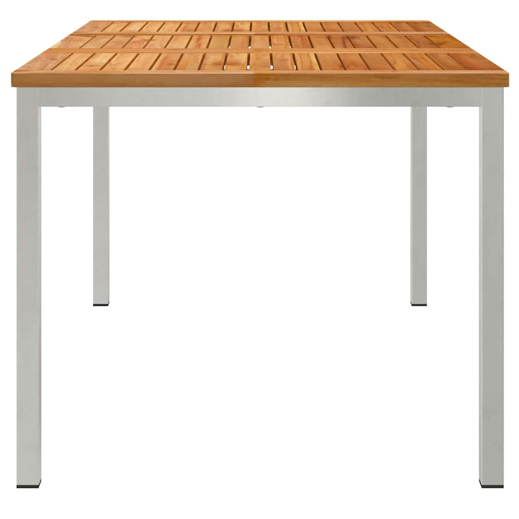 MesadeJantarExterna Castanho 200x90x75cm Madeira de Teca Sólida