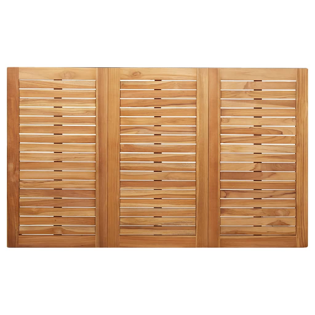 MesadeJantarExterna Castanho 200x90x75cm Madeira de Teca Sólida