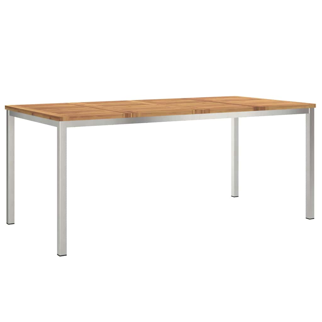 MesadeJantarExterna Castanho 200x90x75cm Madeira de Teca Sólida