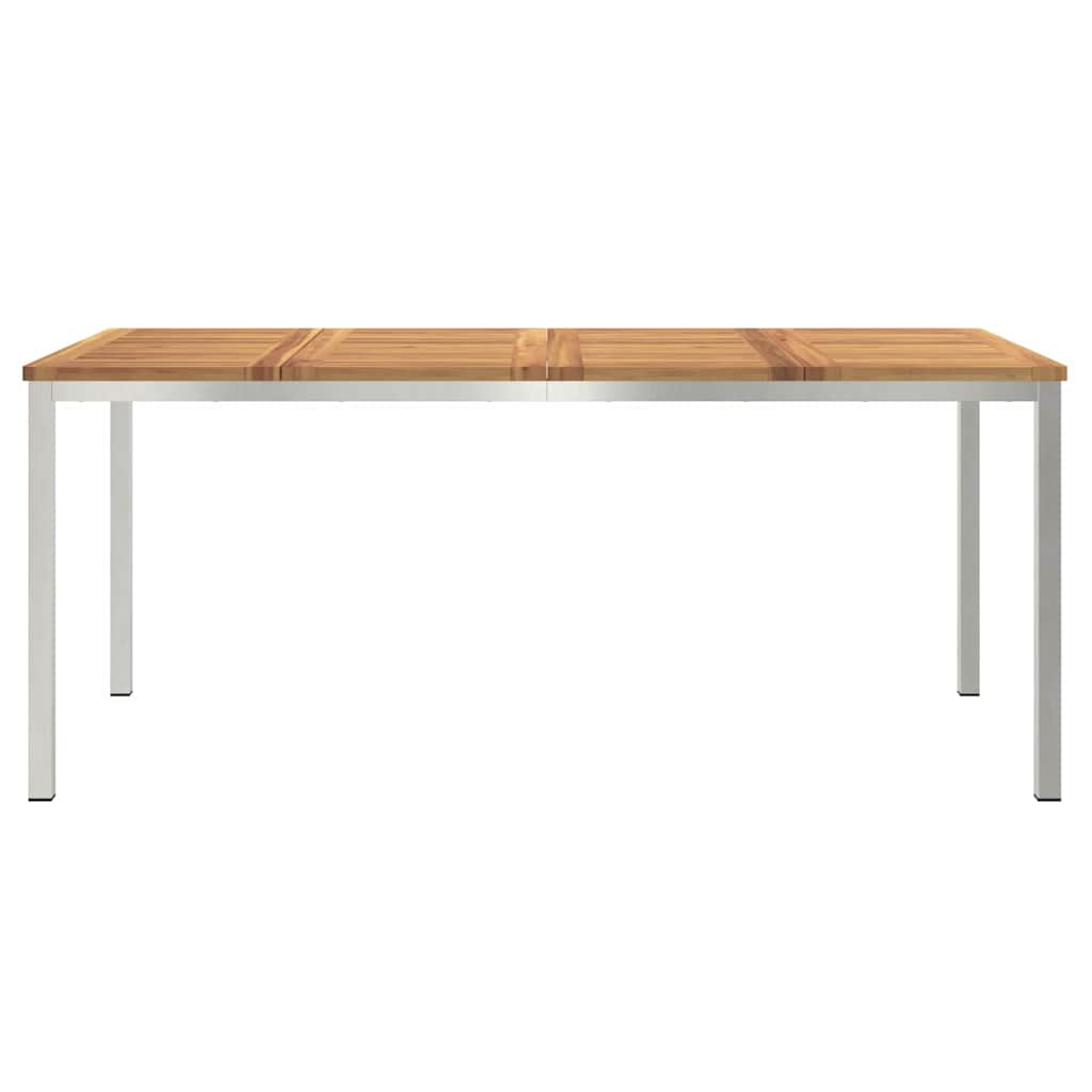 MesadeJantarExterna Castanho 200x90x75cm Madeira de Teca Sólida