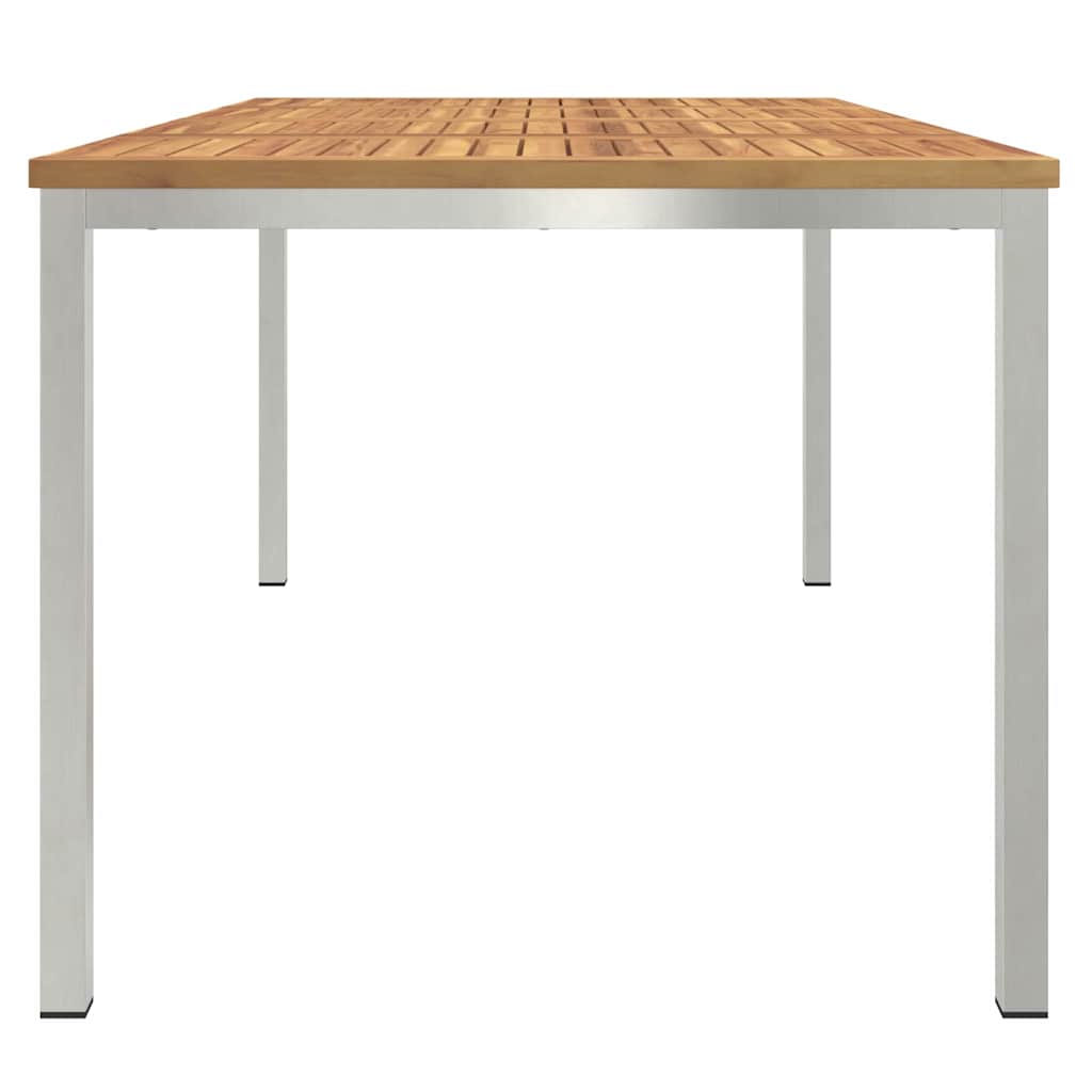 MesadeJantarExterna Castanho 200x90x75cm Madeira de Teca Sólida