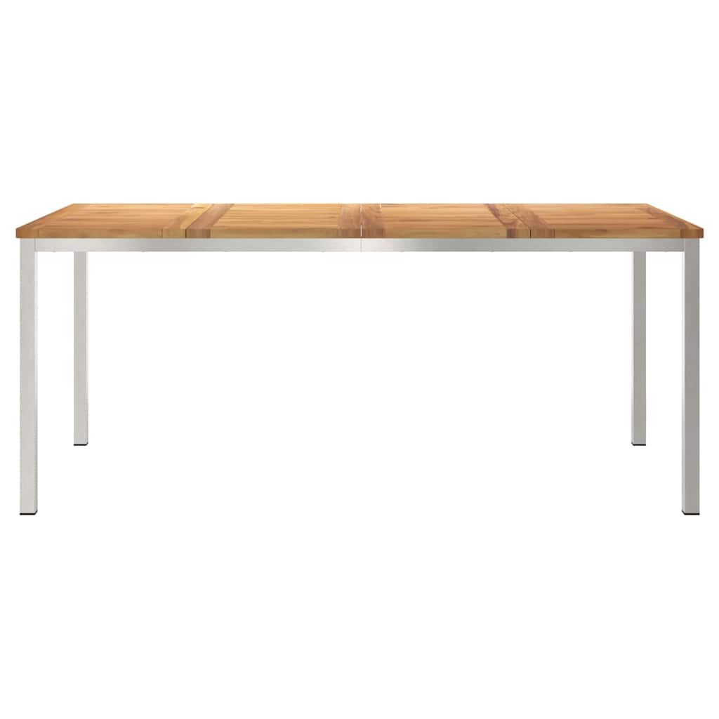 MesadeJantarExterna Castanho 200x90x75cm Madeira de Teca Sólida