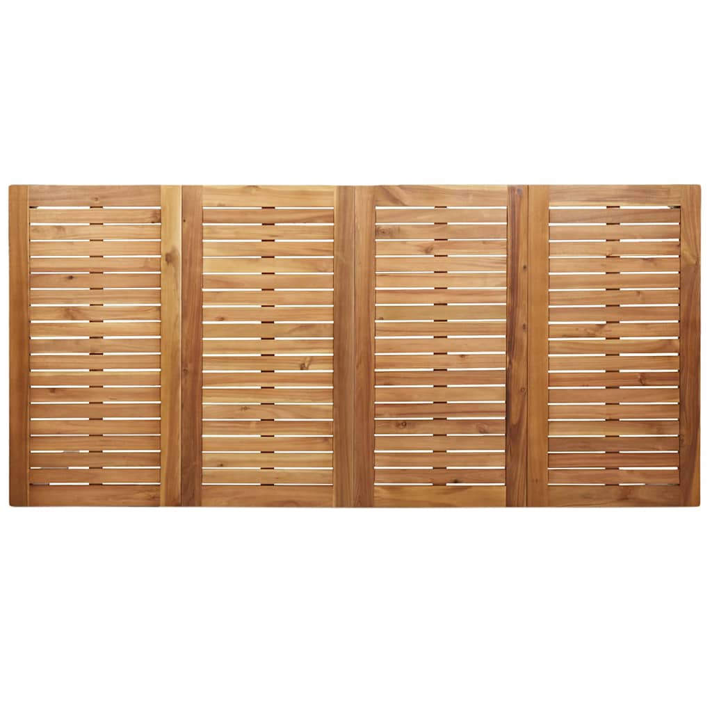 MesadeJantarExterna Castanho 200x90x75cm Madeira de Teca Sólida