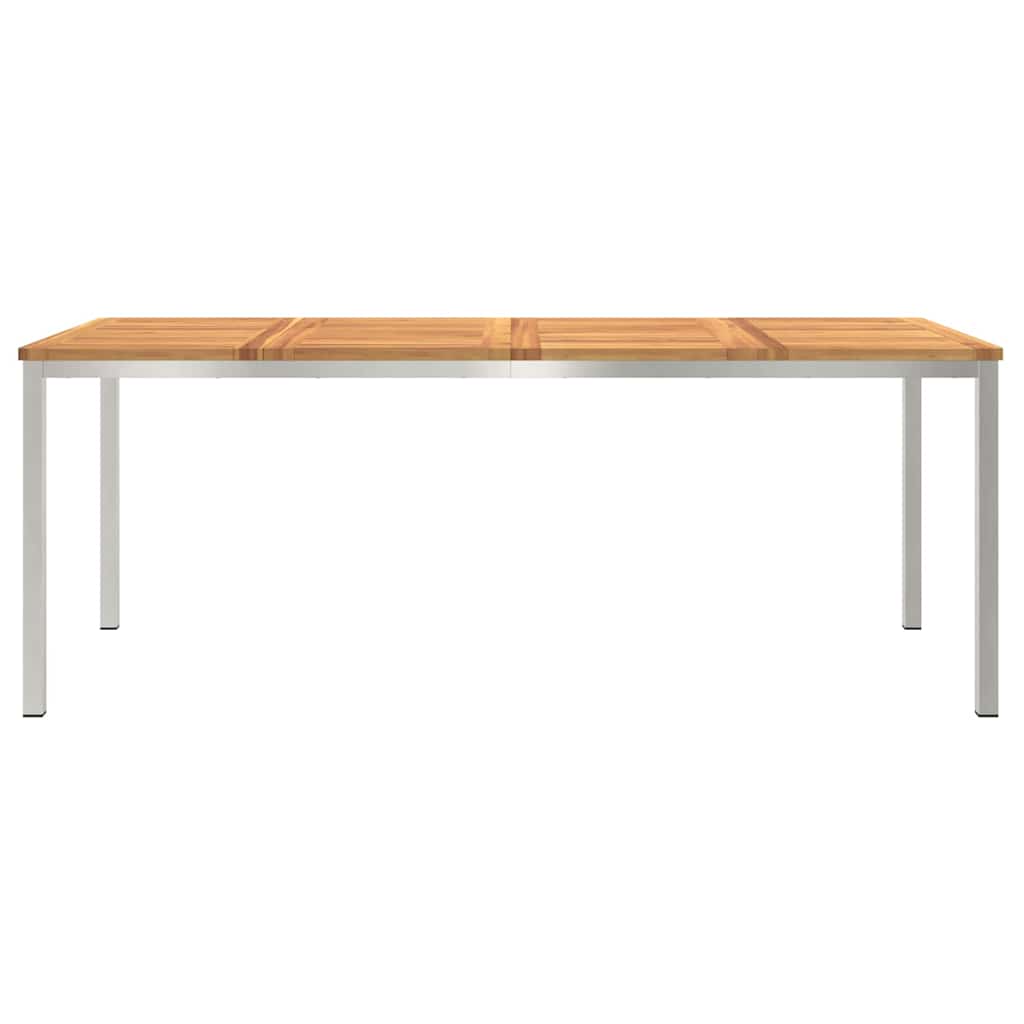 MesadeJantarExterna Castanho 200x90x75cm Madeira de Teca Sólida