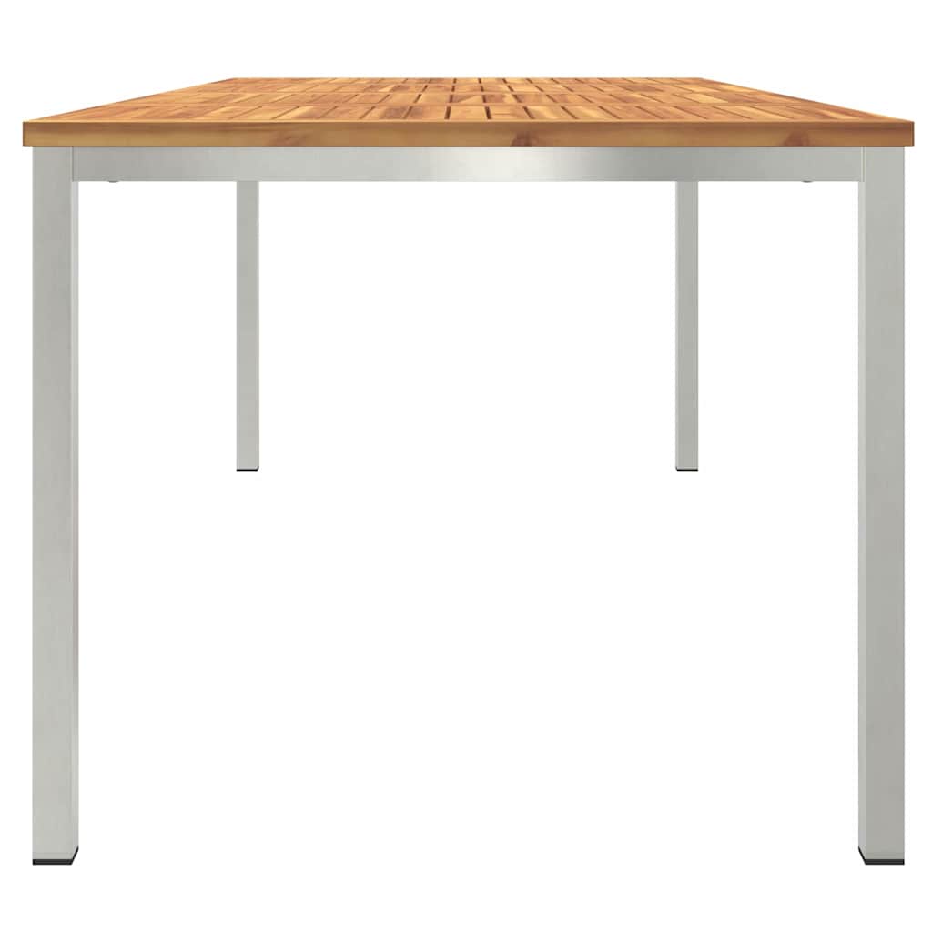 MesadeJantarExterna Castanho 200x90x75cm Madeira de Teca Sólida