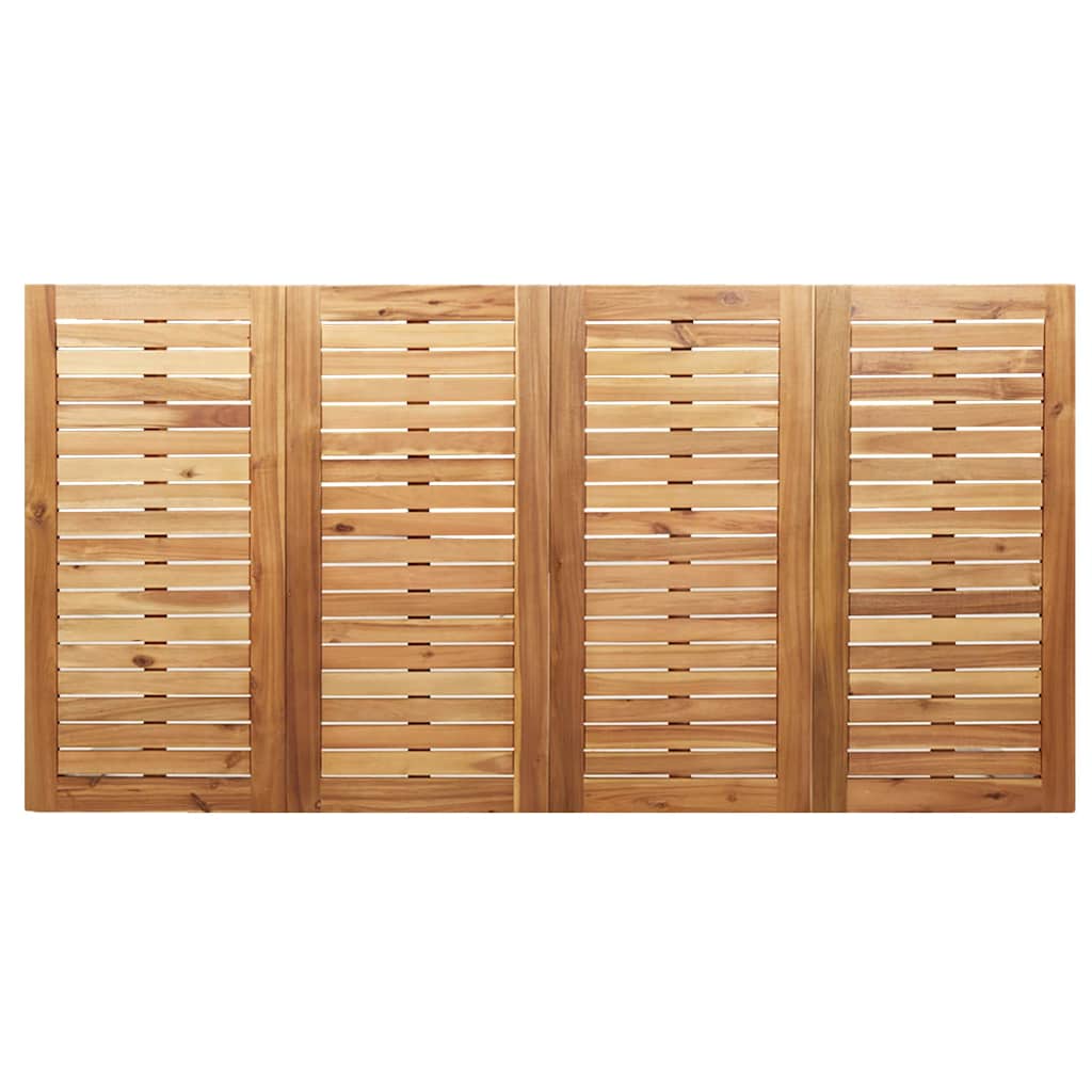 MesadeJantarExterna Castanho 200x90x75cm Madeira de Teca Sólida
