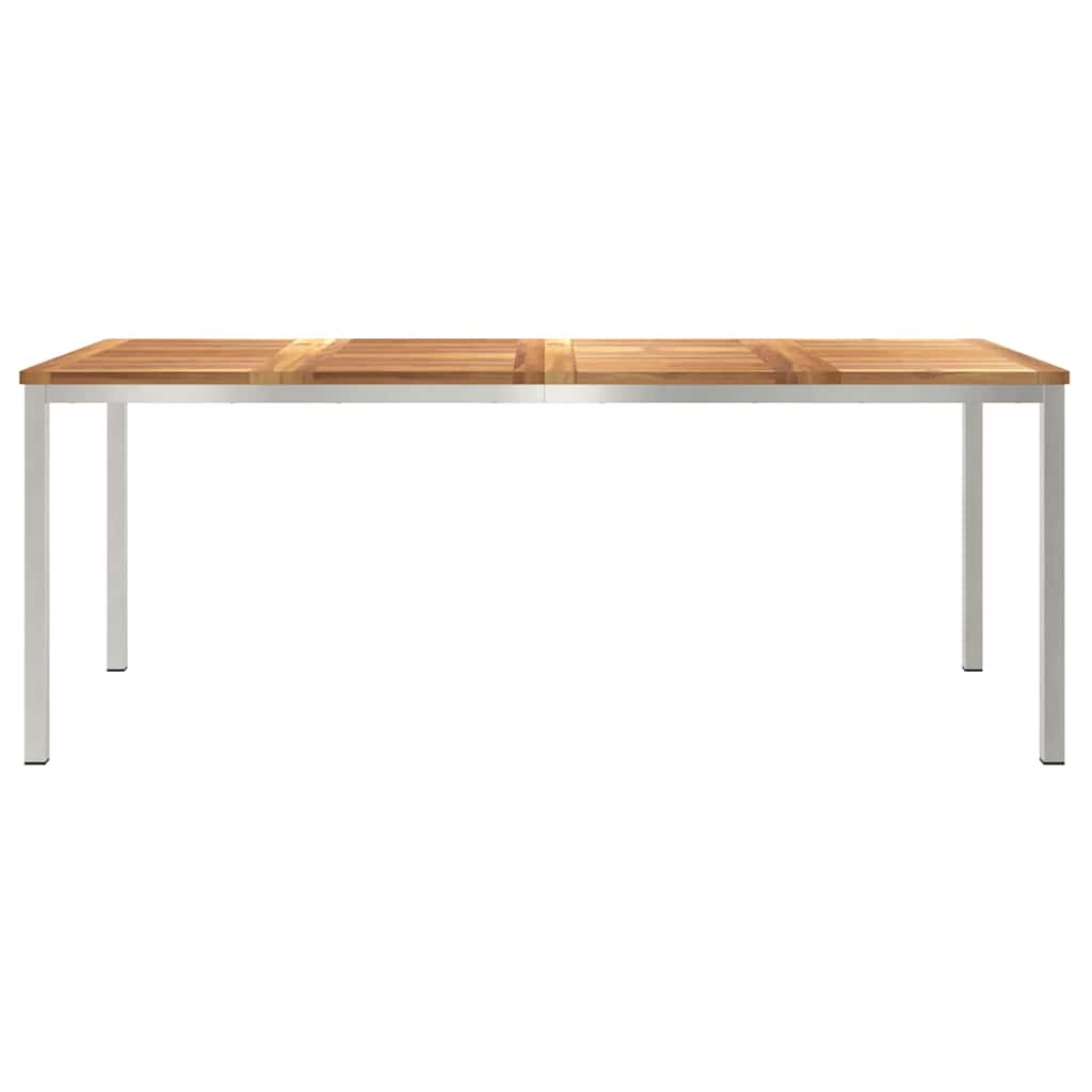 MesadeJantarExterna Castanho 200x90x75cm Madeira de Teca Sólida