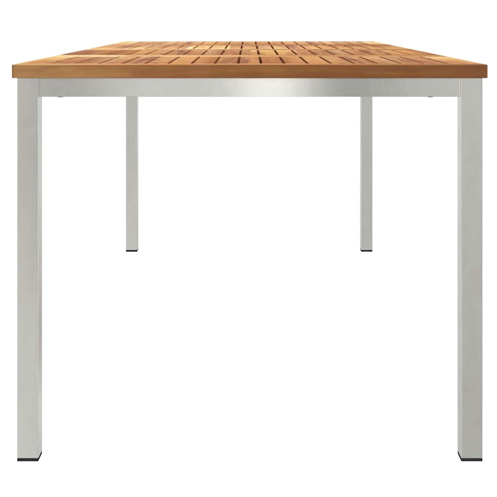 MesadeJantarExterna Castanho 200x90x75cm Madeira de Teca Sólida