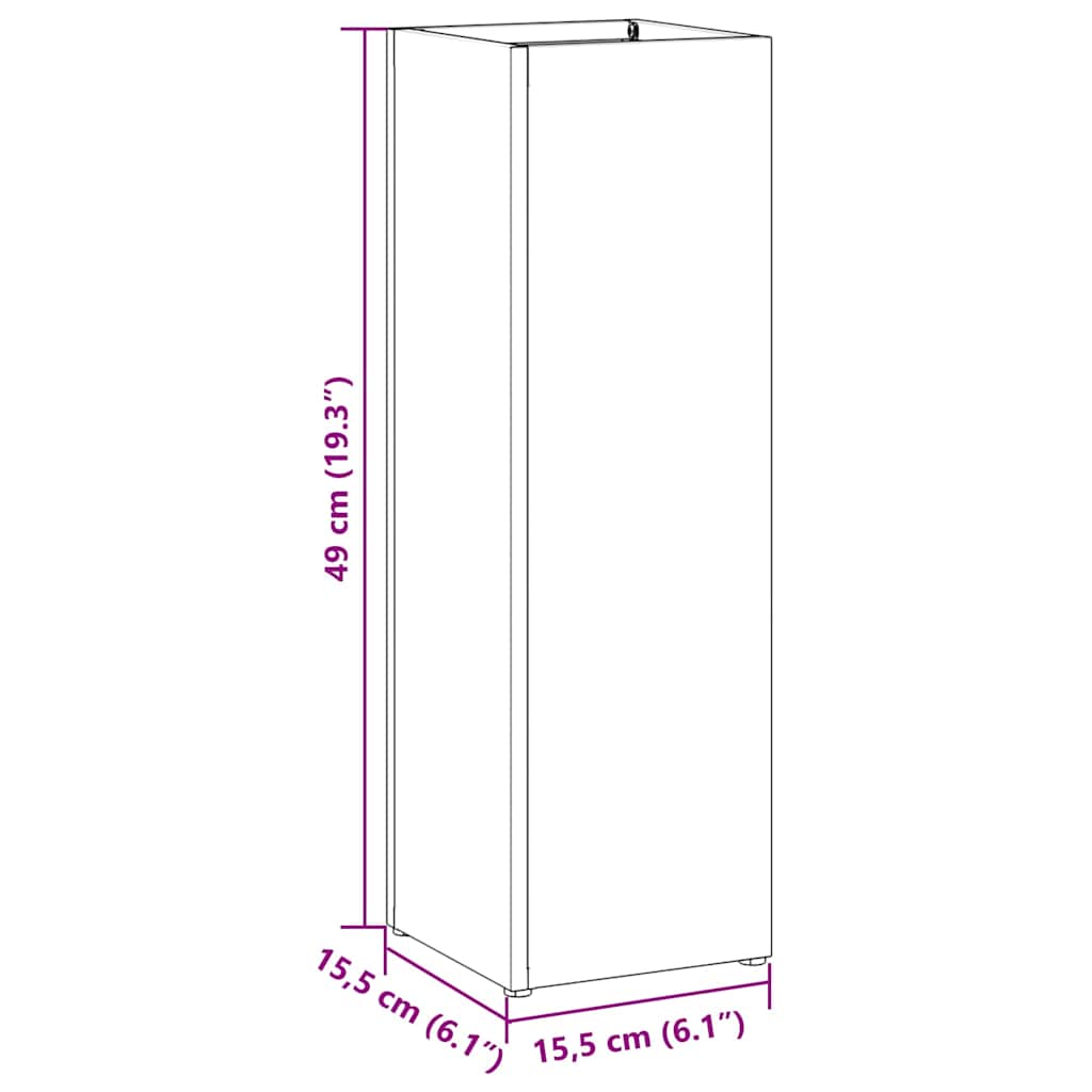Suporte de Guarda-Sol Rosa 15.5 x 15.5 x 49 cm Metal