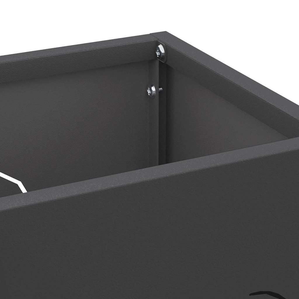 Suporte de Guarda-Sol Preto 15.5 x 15.5 x 49 cm Metal