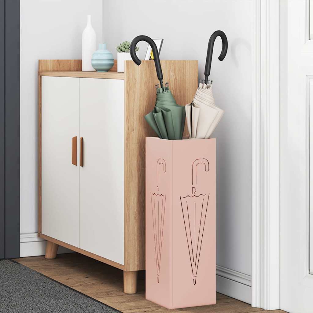 Suporte de Guarda-Sol Rosa 15.5 x 15.5 x 49 cm Metal