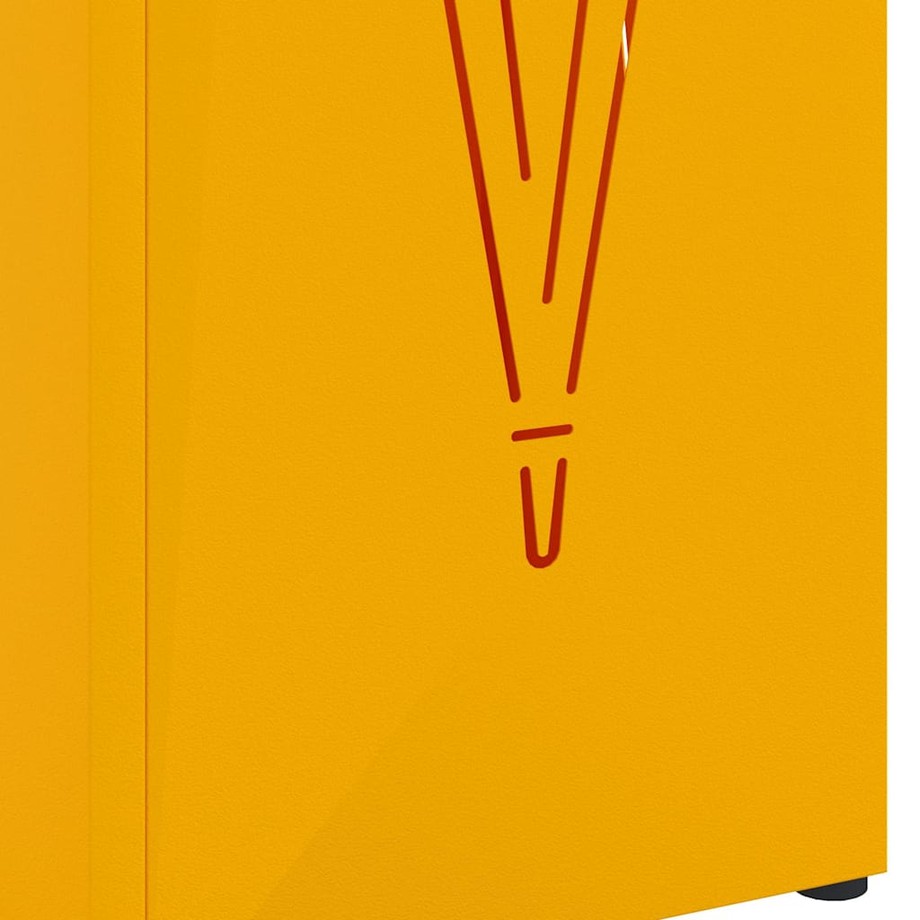 Suporte de Guarda-Sol Mostarda 15.5 x 15.5 x 49 cm Metal