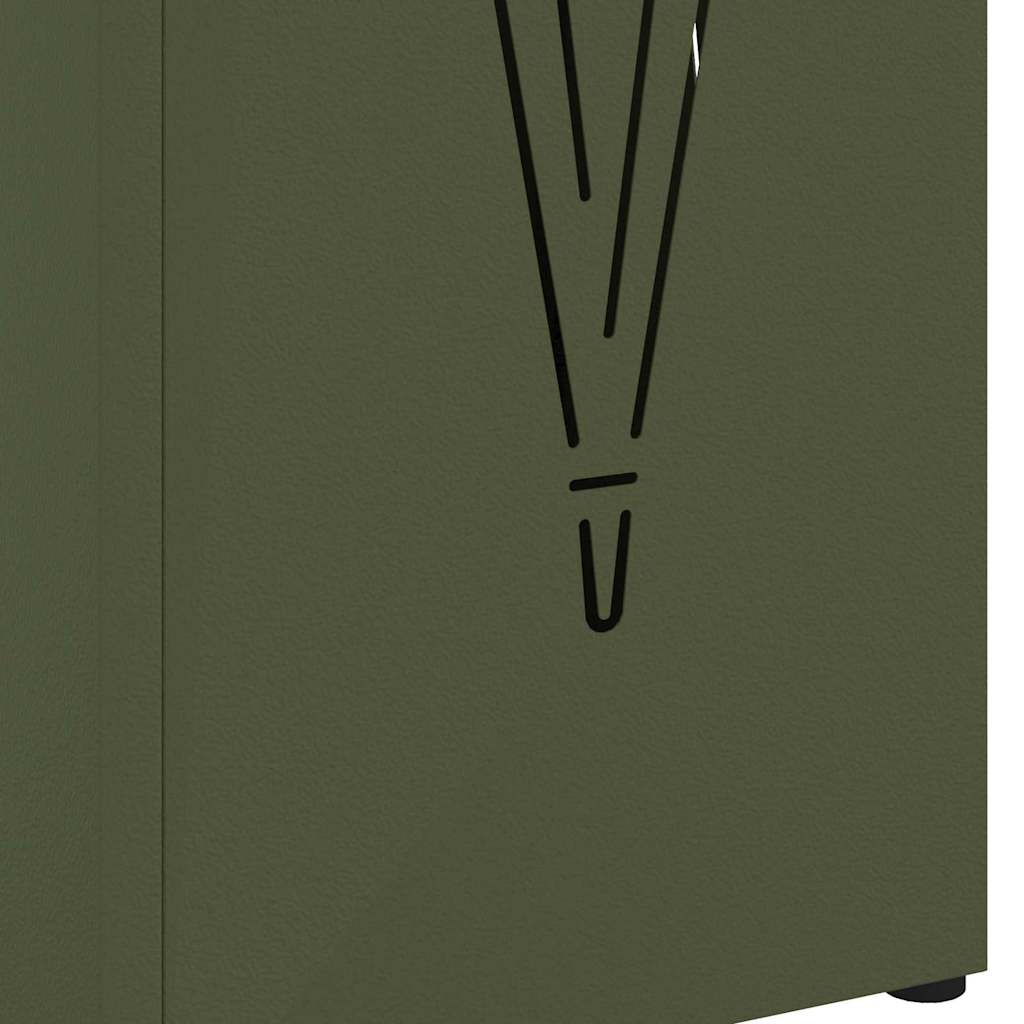 Suporte de Guarda-Sol Verde-azeitona 15.5 x 15.5 x 49 cm Metal