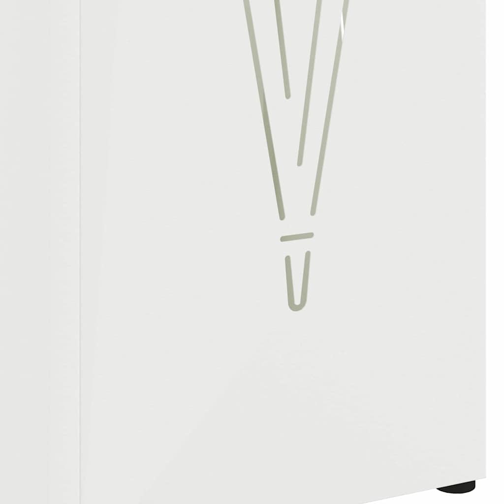 Suporte de Guarda-Sol Branco 15.5 x 15.5 x 49 cm Metal