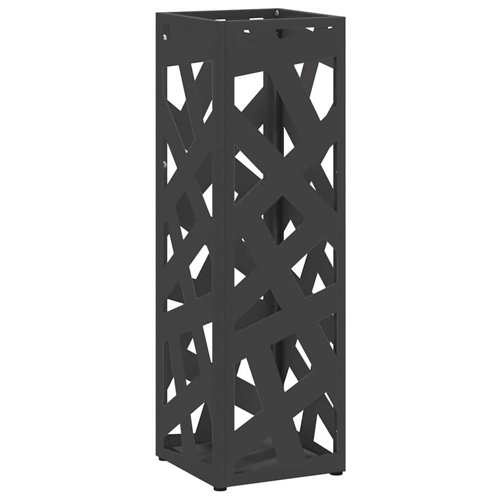 Suporte de Guarda-Sol Preto 15.5 x 15.5 x 49 cm Metal