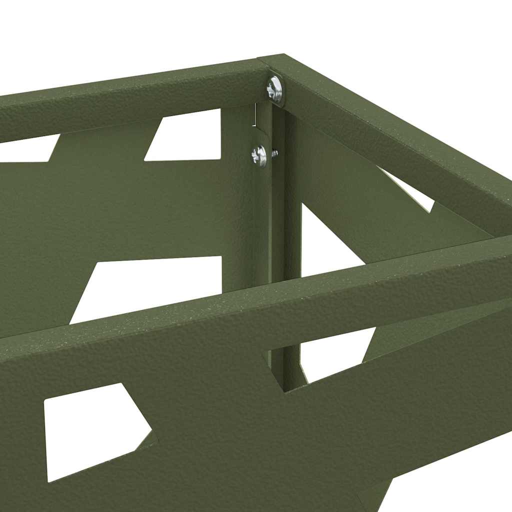 Suporte de Guarda-Sol Verde-azeitona 15.5 x 15.5 x 49 cm Metal