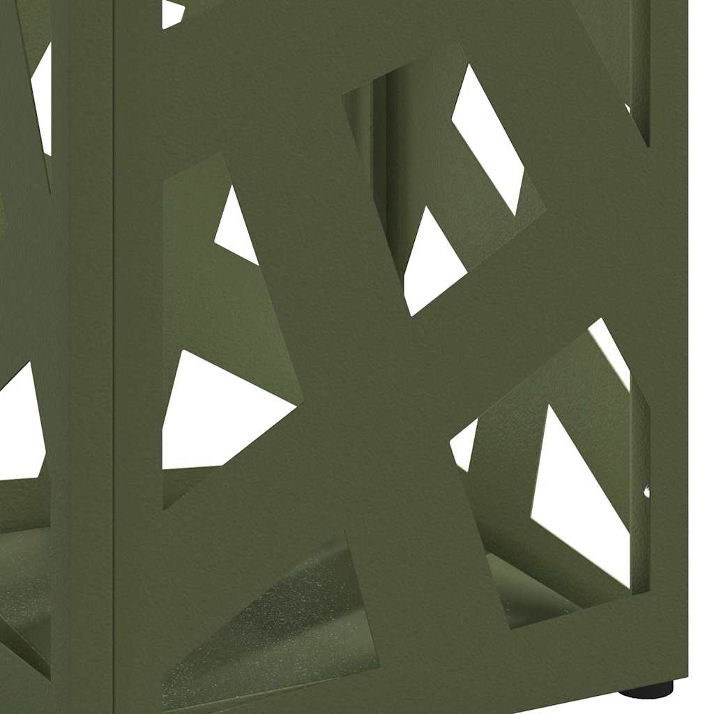 Suporte de Guarda-Sol Verde-azeitona 15.5 x 15.5 x 49 cm Metal