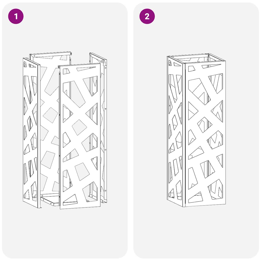 Suporte de Guarda-Sol Verde-azeitona 15.5 x 15.5 x 49 cm Metal