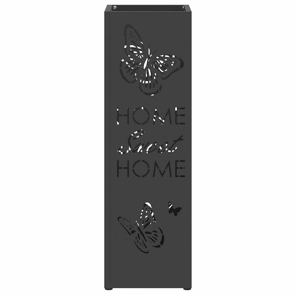 Suporte de Guarda-Sol Preto 15.5 x 15.5 x 49 cm Metal