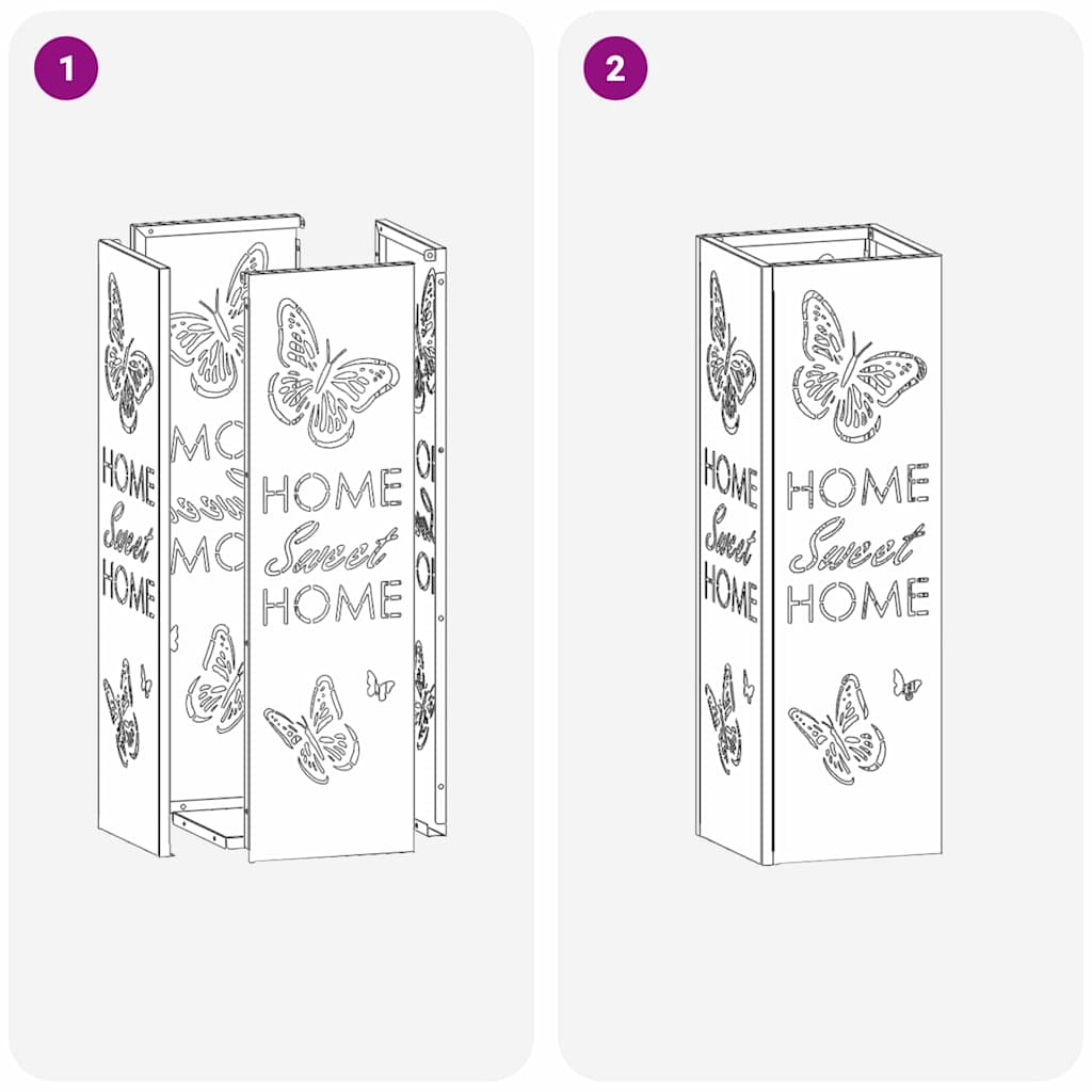 Suporte de Guarda-Sol Antracite 15.5 x 15.5 x 49 cm Metal