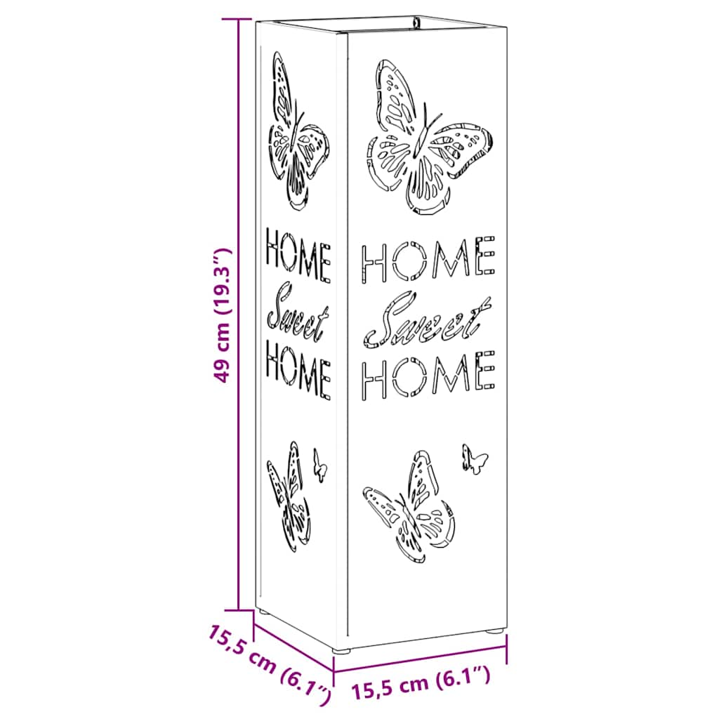 Suporte de Guarda-Sol Antracite 15.5 x 15.5 x 49 cm Metal