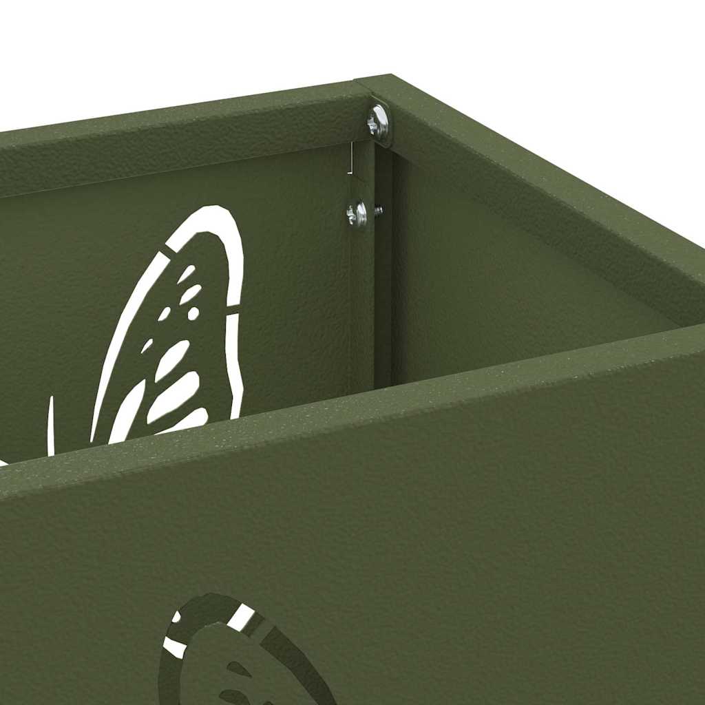 Suporte de Guarda-Sol Verde-azeitona 15.5 x 15.5 x 49 cm Metal