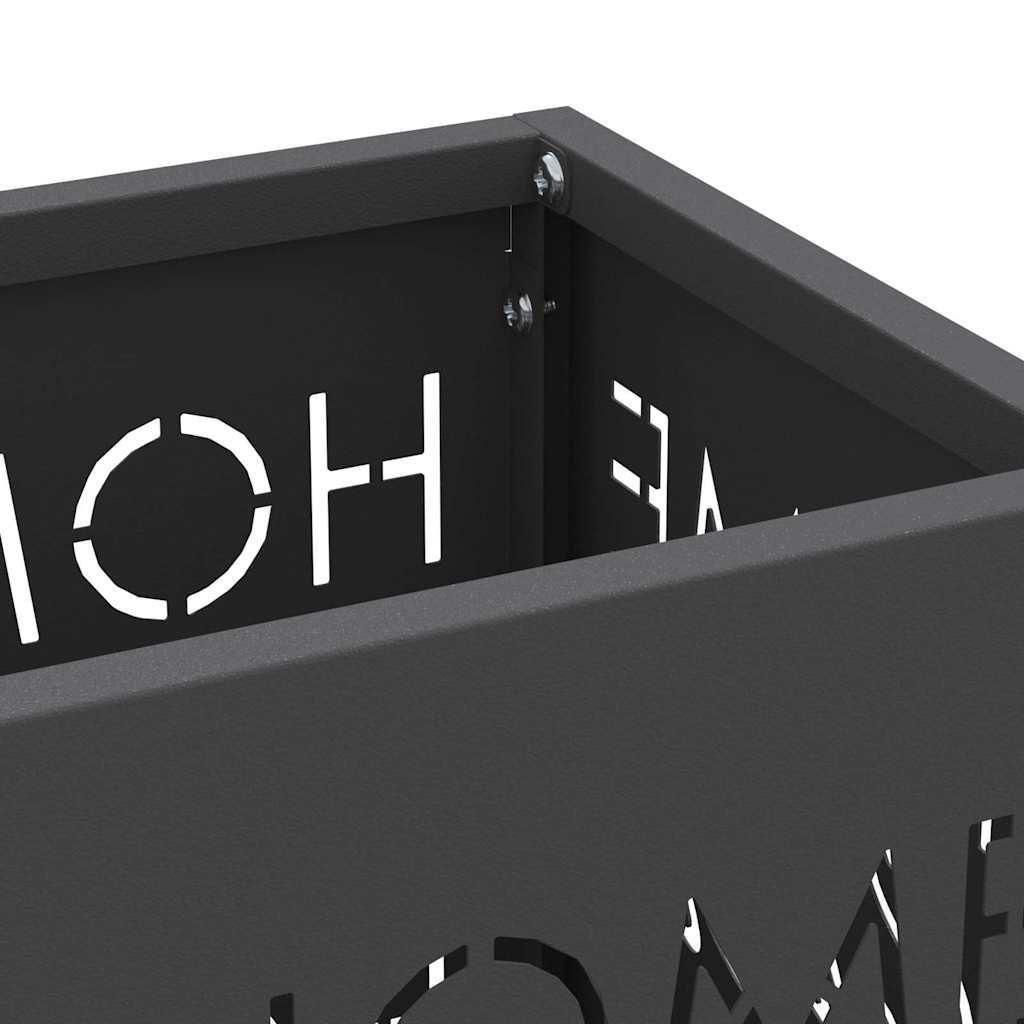 Suporte de Guarda-Sol Preto 15.5 x 15.5 x 49 cm Metal