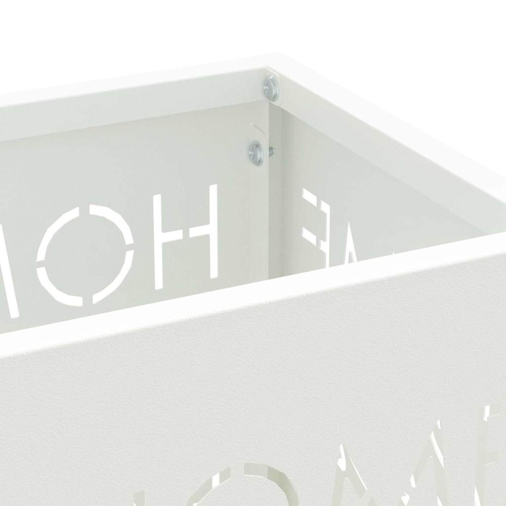 Suporte de Guarda-Sol Branco 15.5 x 15.5 x 49 cm Metal