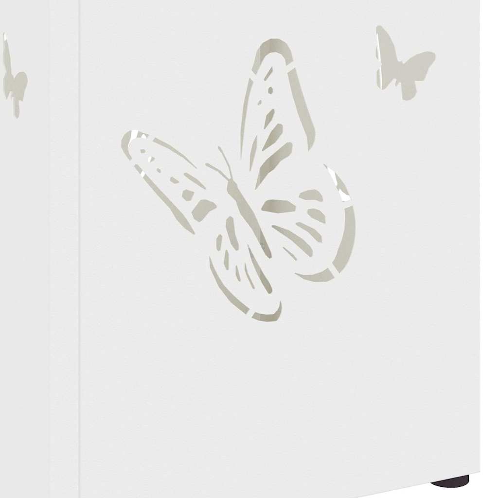 Suporte de Guarda-Sol Branco 15.5 x 15.5 x 49 cm Metal