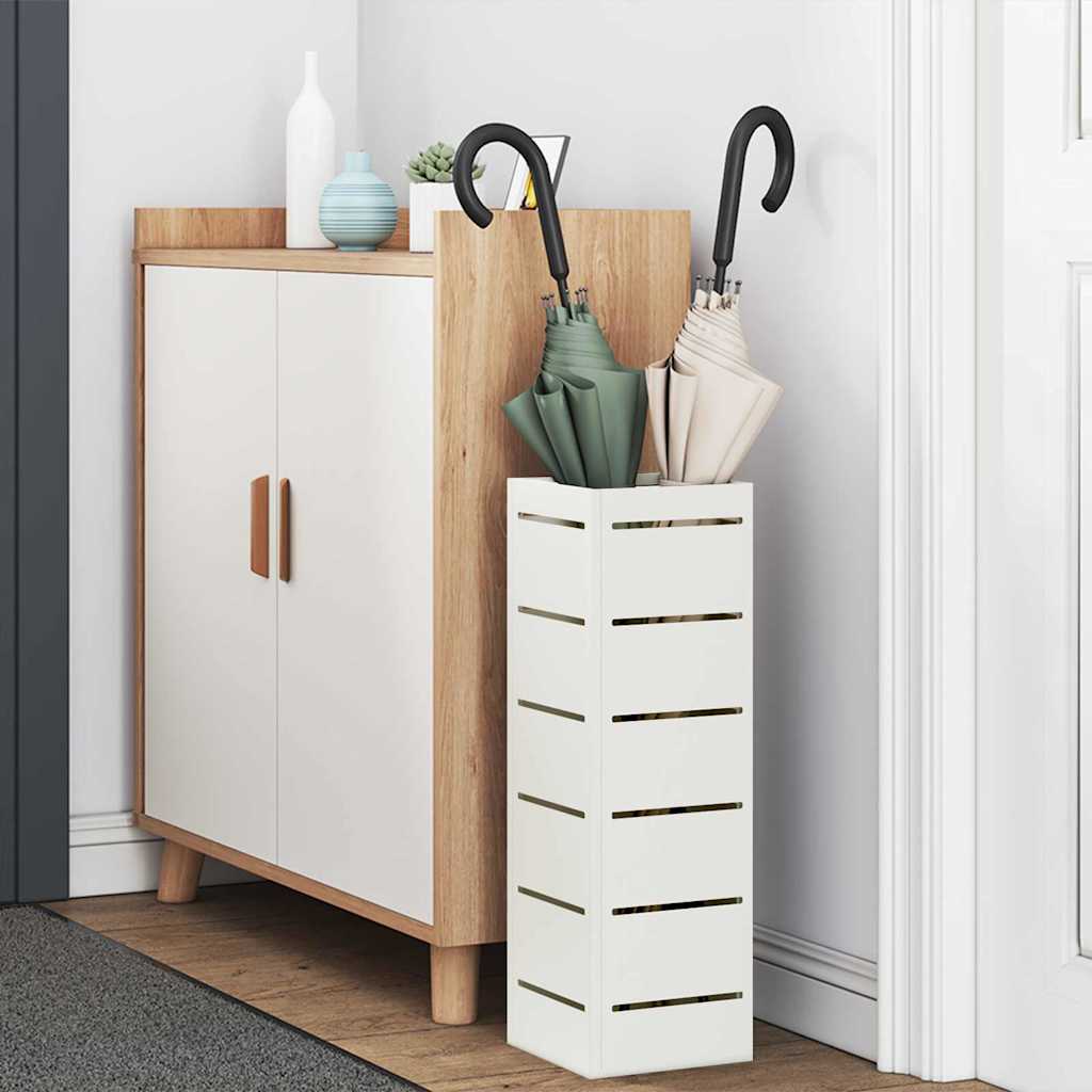 Suporte de Guarda-Sol Branco 15.5 x 15.5 x 49 cm Metal