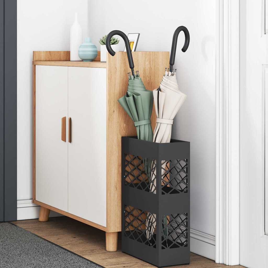 Suporte de Guarda-Sol Preto 28 x 12 x 41 cm Metal